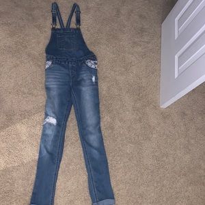 adjustable girls long overalls ( size 12 )